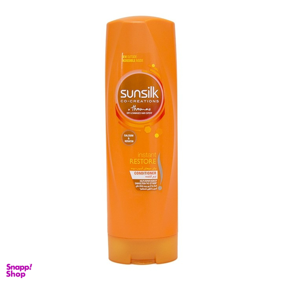 نرم کننده سان سیلک (Sun Silk) مناسب برای موهای آسیب دیده حجم 350 میلی لیتر