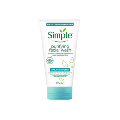 ژل شستشوی سیمپل (Simple) مدل Purifying Face Wash مناسب پوست چرب و مختلط حجم 150 میلی لیتر