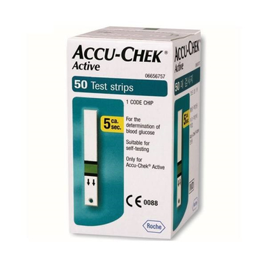 نوار تست قند خون آکیو چک (Accu-Chek) مدل اکتیو رنگ سبز