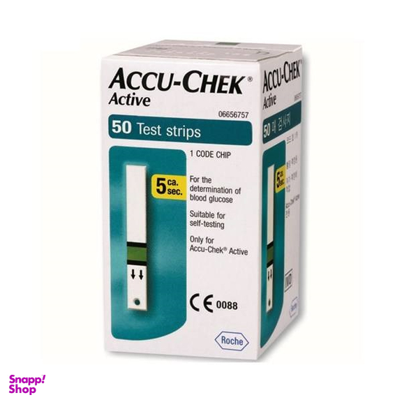 نوار تست قند خون آکیو چک (Accu-Chek) مدل اکتیو رنگ سبز
