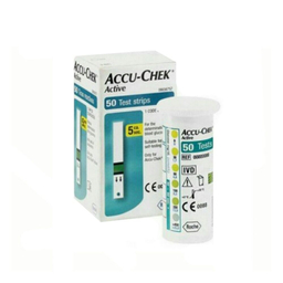 نوار دستگاه تست قند آکیو چک (Accu-Chek) مدل Sensor رنگ سفید بسته 50 عددی