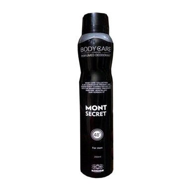 اسپری دیودورانت مردانه بادی کر (Body Care) مدل Mont Secret حجم 200 میلی لیتر