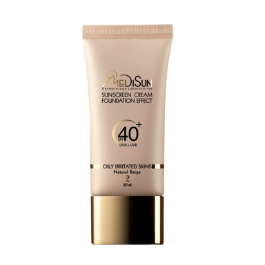 کرم پودر مدیسان (Medisun) سری Oily Skin مدل Foundation Effect حجم 30 میلی‌لیتر
