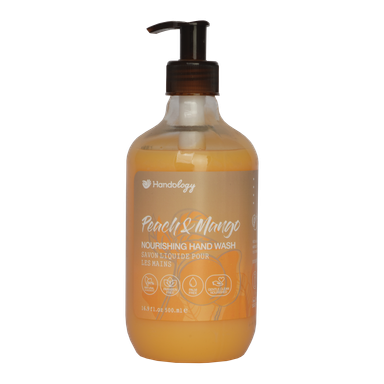 مایع دستشویی کرمی هندولوژی (Handology) مدل Peach & Mango حجم 500 میلی لیتر