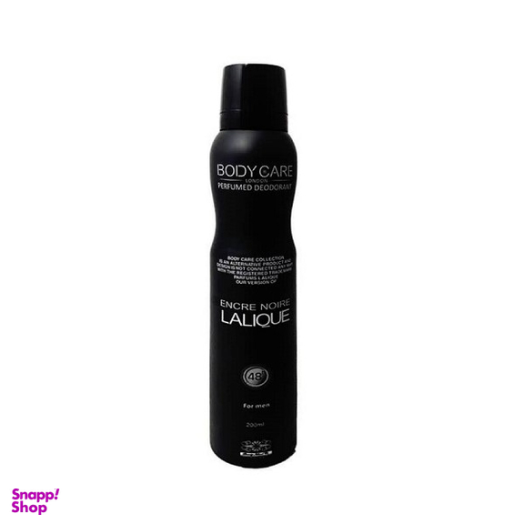 اسپری دیودورانت مردانه بادی کر (Body Care) مدل Lalique حجم 200 میلی لیتر
