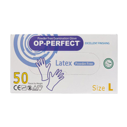 دستکش لاتکس اپی پرفکت (Op perfect) بسته 100 عددی سایز L