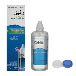 محلول شستشوی لنز رنیو (Renu) مدل Multi Plus رنگ آبی حجم 360 میلی لیتر