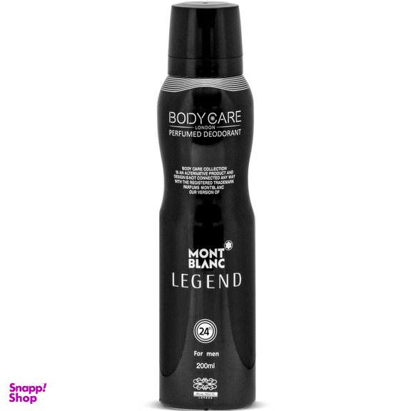 اسپری خوشبوکننده بدن بادی کر (Body Care) مدل Mont Blanc Legend حجم 200 میلی لیتر