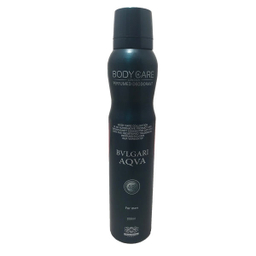 اسپری خوشبوکننده بدن بادی کر (Body Care) مدل Bvlgari Aqva حجم 200 میلی لیتر