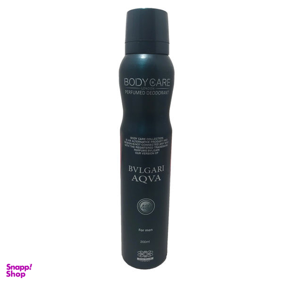 اسپری خوشبوکننده بدن بادی کر (Body Care) مدل Bvlgari Aqva حجم 200 میلی لیتر