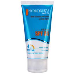 کرم ضد آفتاب آقایان هیدرودرم با SPF35 وزن 50 گرم