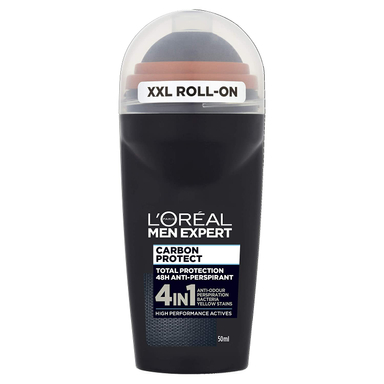 رول ضد تعریق مردانه لورآل (Loreal) سری Men Expert مدل Carbon Protect 4in1 حجم 50 میلی لیتر