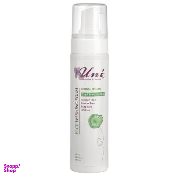 محلول پاک کننده آرایش صورت یونی لد (Uni Led) مدل Dry And Sensitive Skin حجم 200 میلی لیتر
