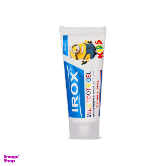 خمیر دندان شیری اطفال ایروکس (Irox) مدل Vanile حجم 80 میلی لیتر