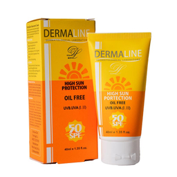 کرم ضد آفتاب بدون چربی پوست چرب درمالاین (Dermaline) حجم 40 میلی لیتر