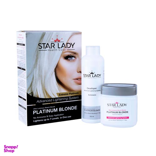 روشن کننده مو استار لیدی (Starlady) مدل Platinum حجم 270 میلی لیتر