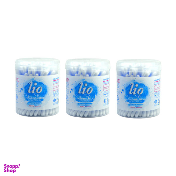 گوش پاک کن لیو (Lio) مدل Cottone sulal مجموعه 3 عددی