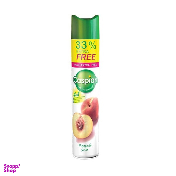 اسپری خوشبو کننده هوا کاسپین (Caspian) مدل Peach حجم 400 میلی لیتر