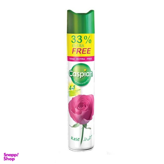اسپری خوشبو کننده هوا کاسپین (Caspian) مدل Rose حجم 400 میلی لیتر