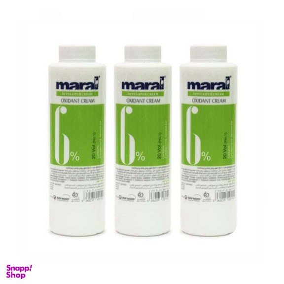 اکسیدان مارال (Maral) مدل 20 vol شش درصدی حجم 150 میلی لیتر بسته 3 عددی