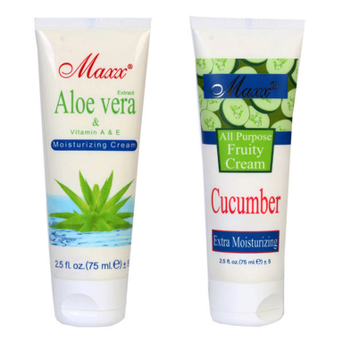 پک کرم مرطوب کننده مینو (Minoo) سری Maxx مدل خیار حجم 75میلی لیتر + مدل آلوورا حجم 75 میلی لیتر