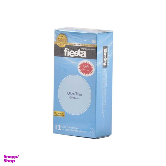 کاندوم نازک فیستا (Fiesta) مدل Ultra Thin بسته 12 عددی