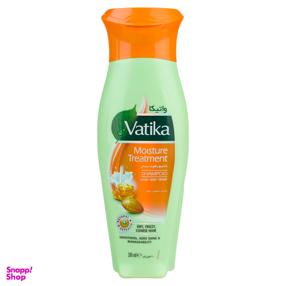 شامپو رطوبت رسان مو واتیکا (Vatika) مدل Almond
