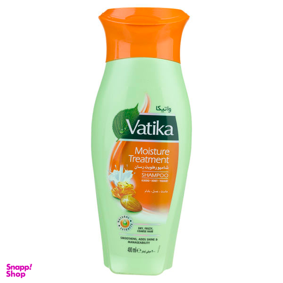 شامپو رطوبت رسان مو واتیکا (Vatika) مدل Almond
