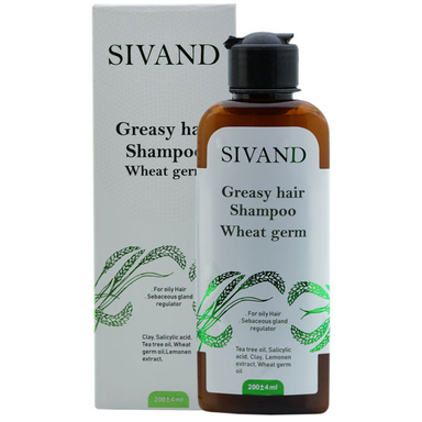 شامپو مو سیوند (Sivand) مدل Wheat germ حجم 200 میلی لیتر
