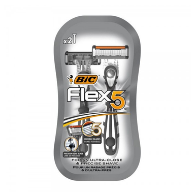 تیغ فلکس بیک (Bic) مدل 5 لبه بسته 2 عددی