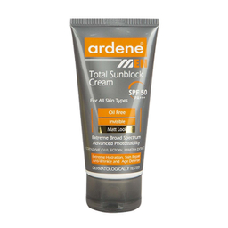 کرم ضد آفتاب آقایان آردن مدل Total با SPF 50 حجم 50 میلی‌ لیتر