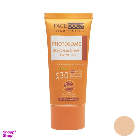 کرم ضد آفتاب رنگی فیس دوکس (Face Doux) سری Photosome با SPF30 مناسب پوست خشک کد || حجم 40 میلی لیتر