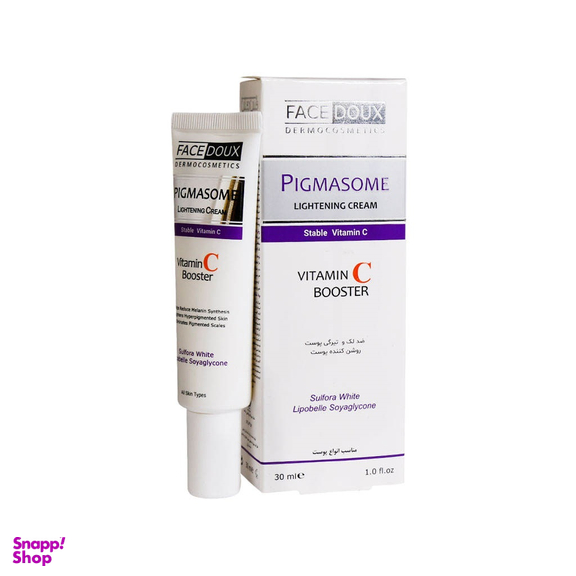 کرم ضد لک فیس دوکس (Face Doux) سری Pigmasome مدل vitaminC مناسب انواع پوست حجم 30 میلی‌‌ لیتر