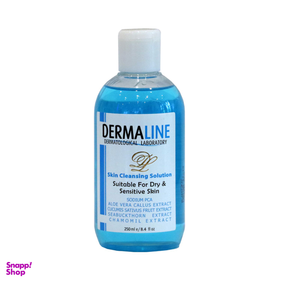 تونر پاک کننده درمالاین (Dermaline) مناسب پوست خشک بسته 1 عددی حجم 250 میلی لیتر
