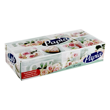 دستمال کاغذی پاپیا (Papia) مدل 2 لایه بسته 100 برگ