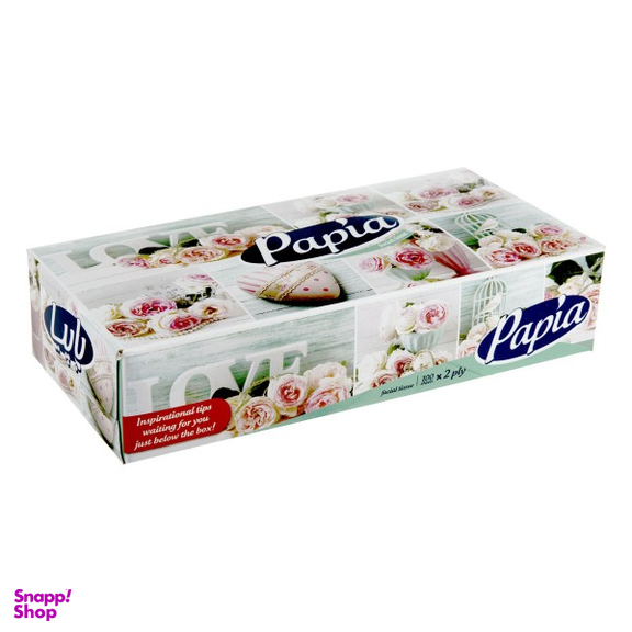 دستمال کاغذی پاپیا (Papia) مدل 2 لایه بسته 100 برگ