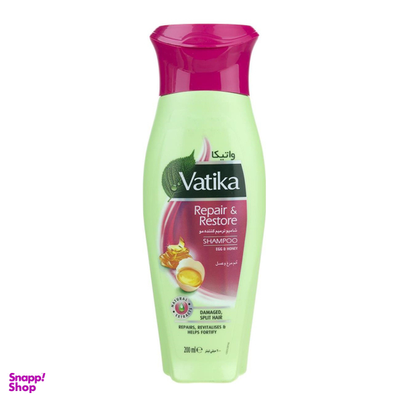 شامپو ترمیم کننده مو واتیکا (Vatika) مدل Egg