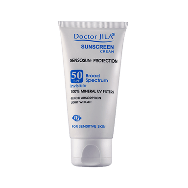 کرم ضد آفتاب SPF50 دکتر ژیلا (Doctor Jila) مدل Sensosun Protection بی رنگ 1 عددی وزن 50 گرم