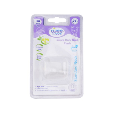 سر شیشه دهانه عریض وی کر (Wee care) سایز 3 کد N513
