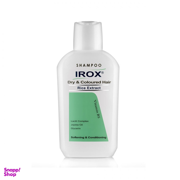 شامپو ایروکس (Irox) حاوی سبوس برنج مناسب مو خشک و رنگ شده حجم 200 میلی لیتر