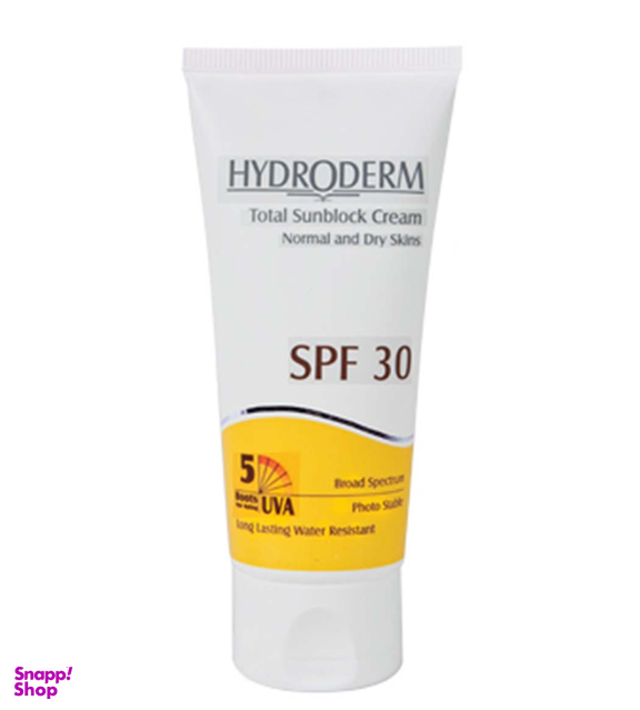 کرم ضد آفتاب اس پی اف-30 هیدرودرم (Hydroderm) مناسب پوست خشک و نرمال وزن 50 گرم