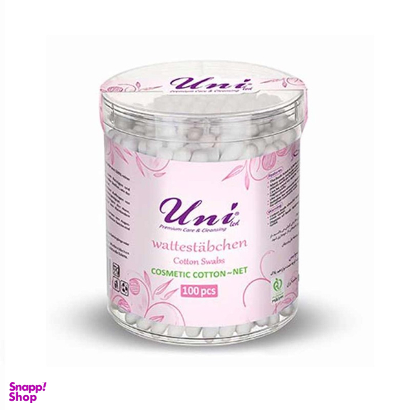 گوش پاک کن یونی لد مدل استوانه ای بسته 100 عددی