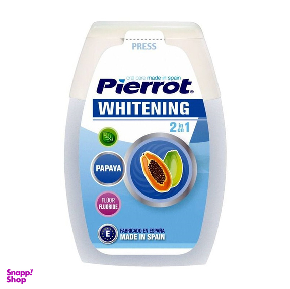 خمیردندان پیرروت (Pierrot) مدل Whitening 2 in 1 حجم 75 میلی لیتر