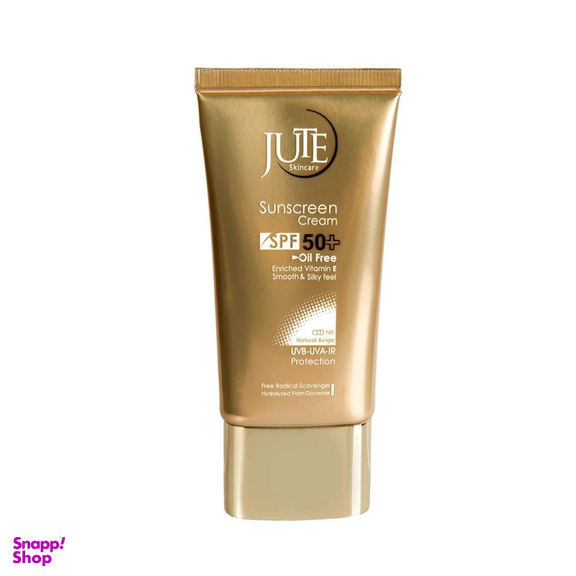 کرم ضد آفتاب ژوت (Jute) مدل Cosmetics spf 50 بی رنگ حجم 40 میلی‌‌لیتر