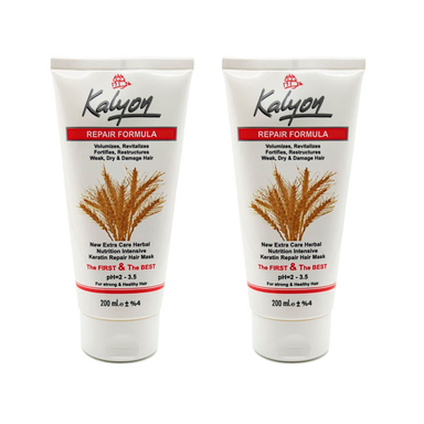 ماسک مو کالیون (Kalyon) مدل Repair Formula حجم 200 میلی لیتر مجموعه 2 عددی