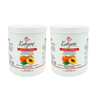 ماسک مو کالیون (Kalyon) مدل هلو حجم 750 میلی لیتر مجموعه 2 عددی
