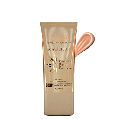 کرم ضد آفتاب رنگی سان سیف (Sun safe) مدل مکی سان با SPF50 رنگ بژ رز گلد حجم 40 میلی لیتر