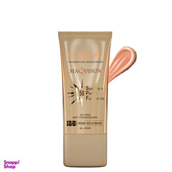کرم ضد آفتاب رنگی سان سیف (Sun safe) مدل مکی سان با SPF50 رنگ بژ رز گلد حجم 40 میلی لیتر