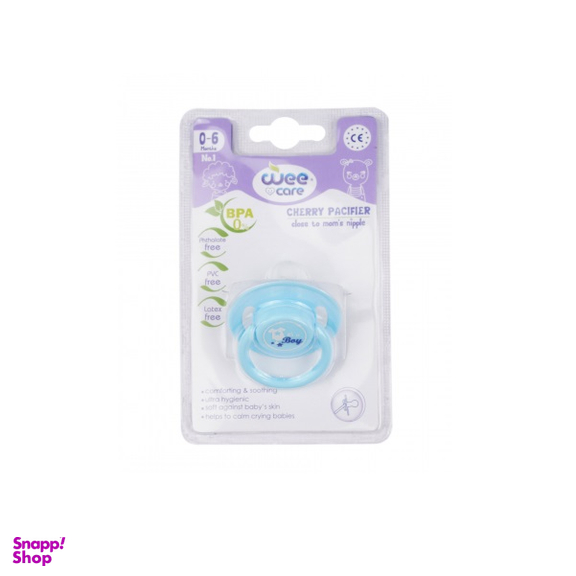 پستانک گیلاسی ساده وی کر (Wee care) سایز 1 کد پی 135