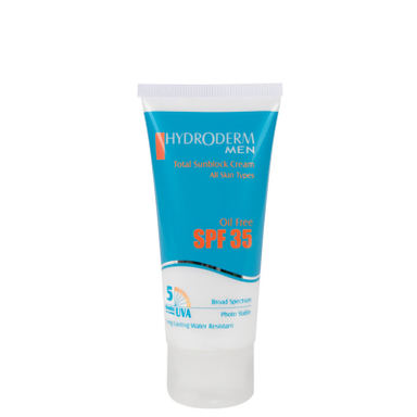 کرم ضد آفتاب هیدرودرم (Hydroderm) spf35 فاقد چربی مناسب آقایان حجم 50 گرم